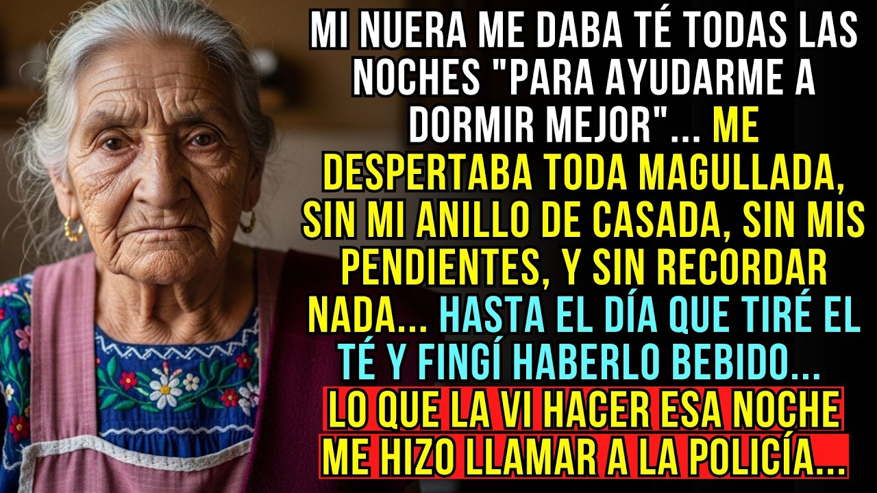 Mi nuera me daba té para dormir. Me despertaba morado, sin recordar nada. Fingía que lo había bebido