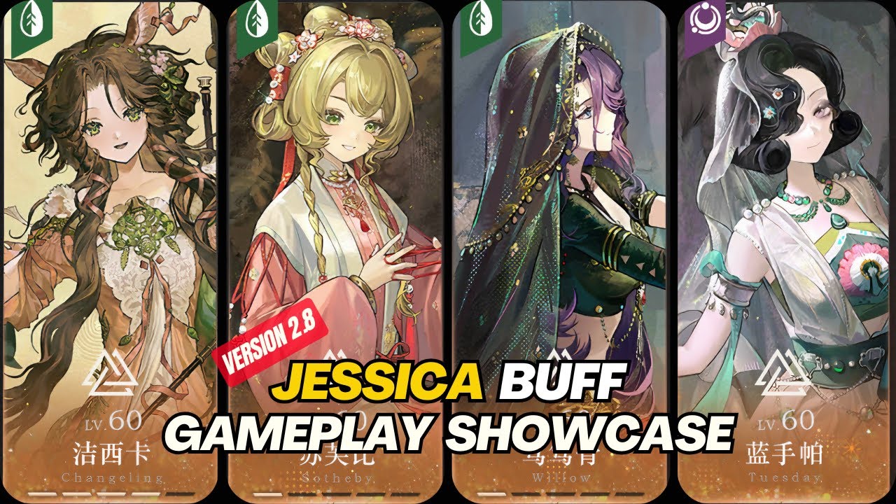 Reverse: 1999 CN - JESSICA EUPHORIA BUFF 2 Gameplay Impressions and Test | POISON TEAM