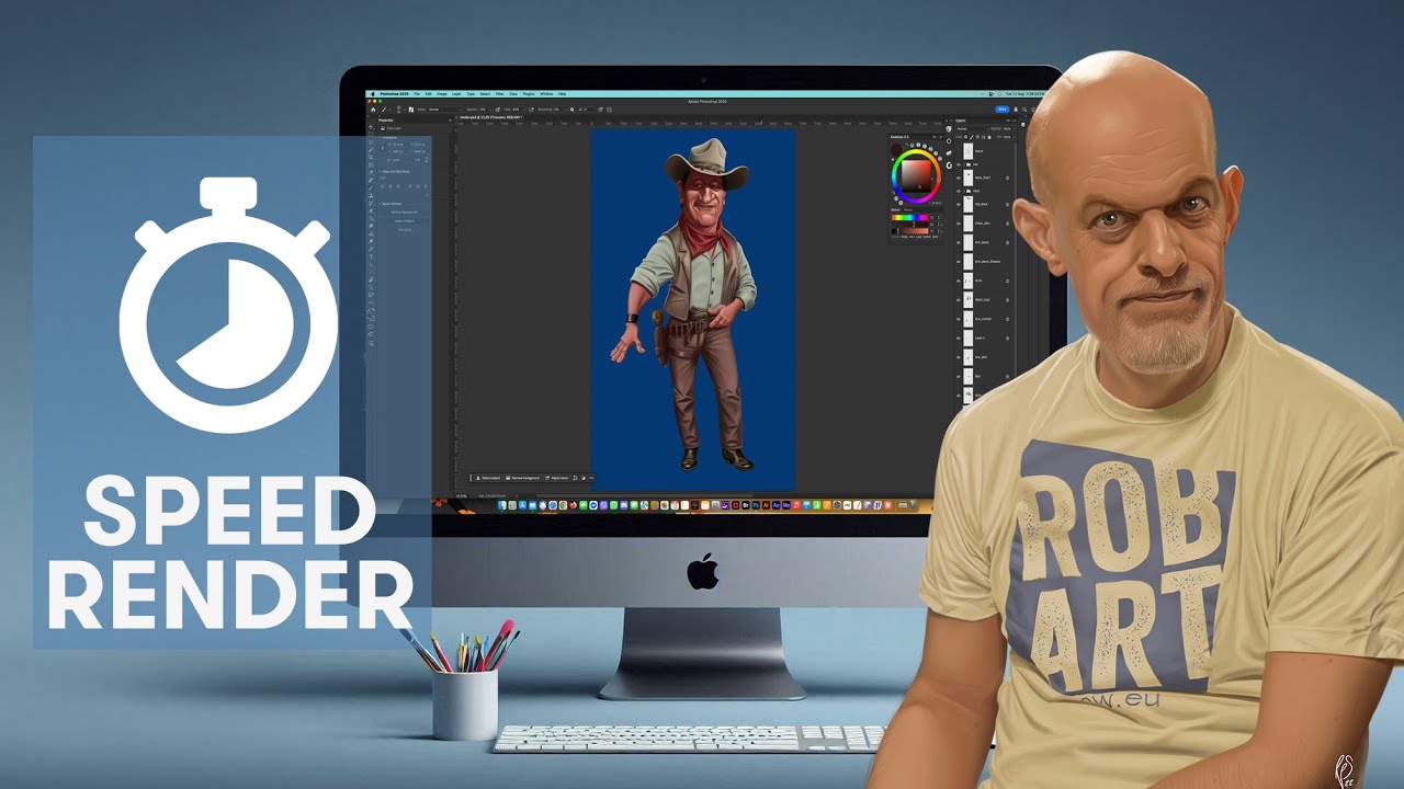 SPEED RENDER ILLUSTRATION ART; 