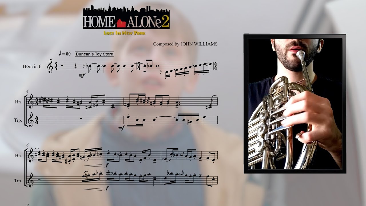 Home Alone 2 - Duncan's Toy Store / To The Plaza, Presto || French Horn & Trumpet Cover