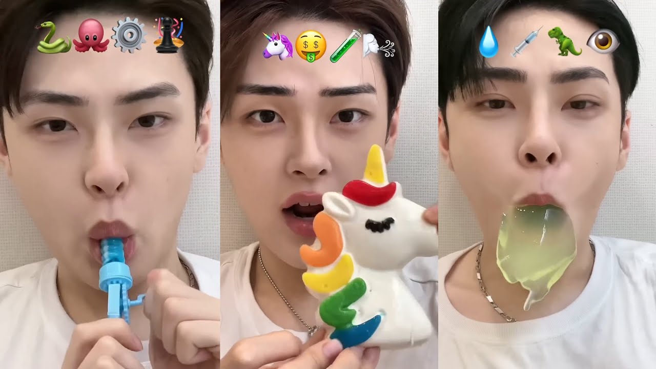 Best Seungbini Korean ASMR Compilation | asmr eating emoji food korean #40