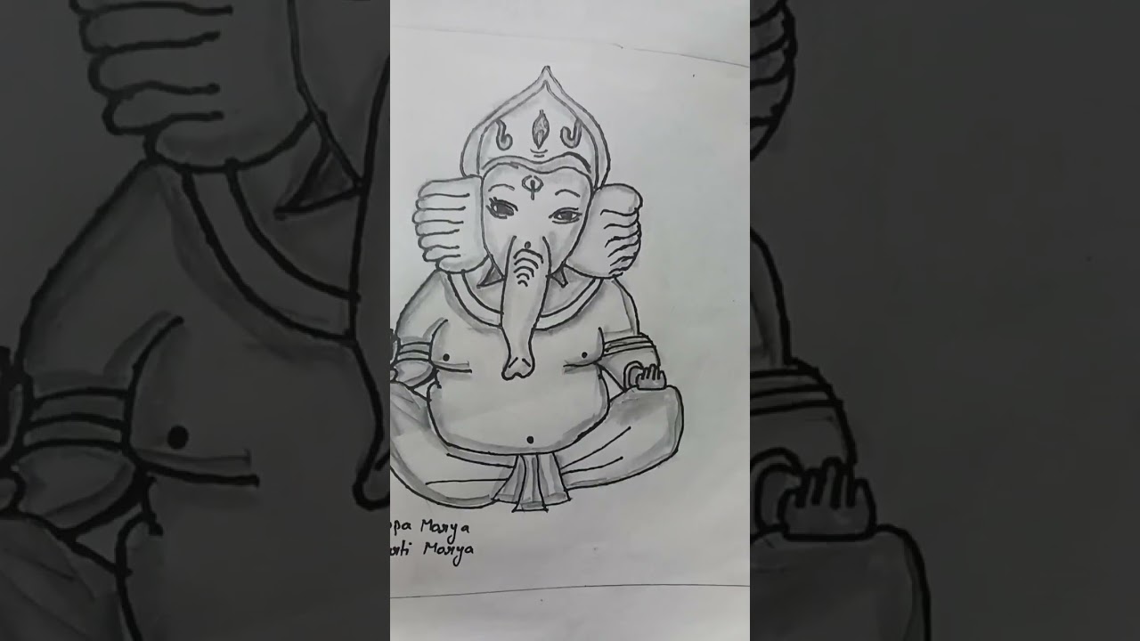 Ganesh ji drawing 