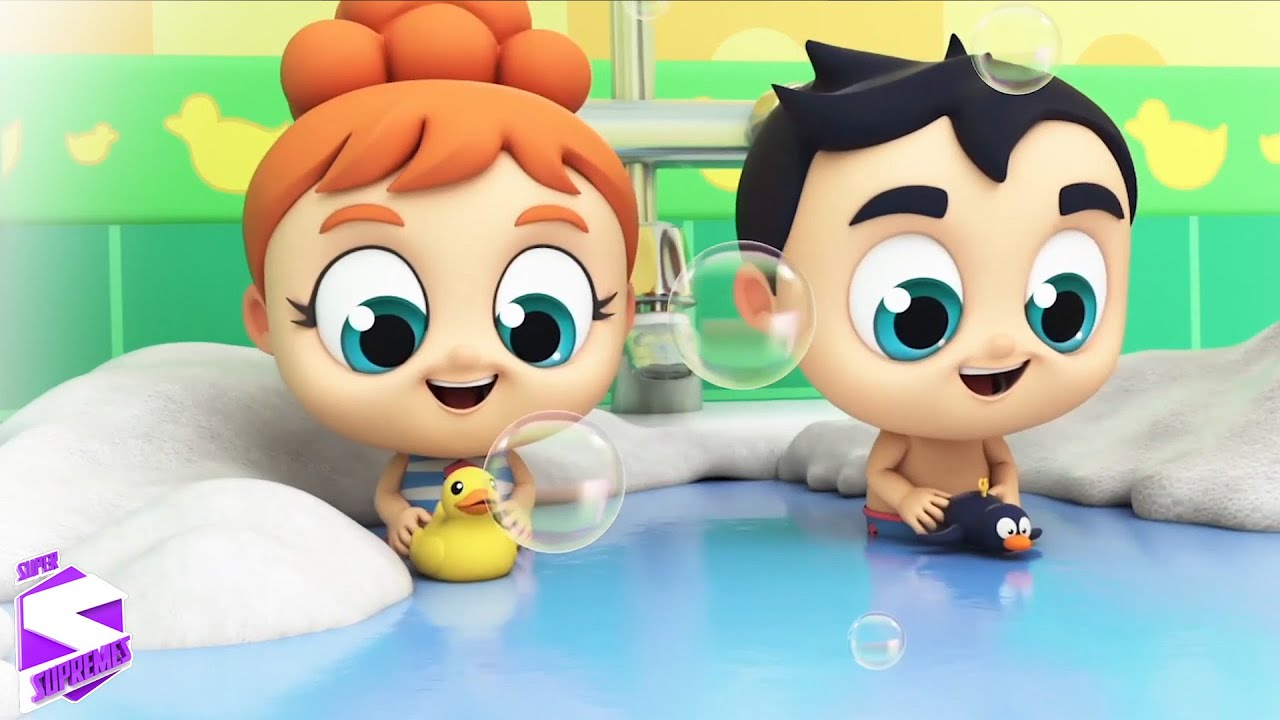 Bath Time Song - Sing Along Song For Children | Songs For Babies | Nursery Rhymes for Kids
