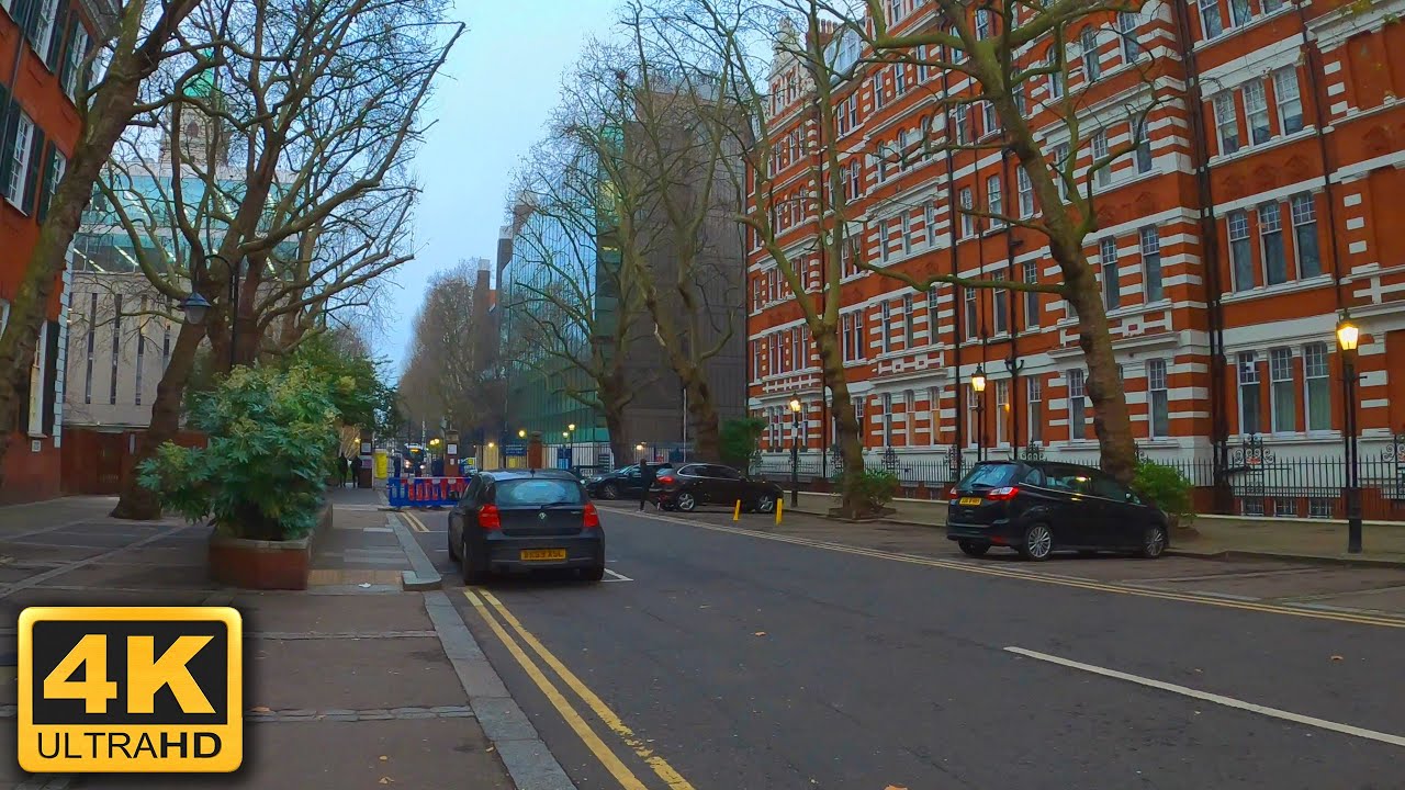London Walk - 4K (Gloucester Rd, Cromwell Road, Queens Gate)