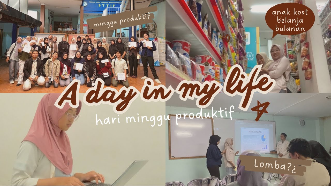 a day in my life anak kost! Minggu produktif | nugas, lomba, masak, bersihin kost ^_^