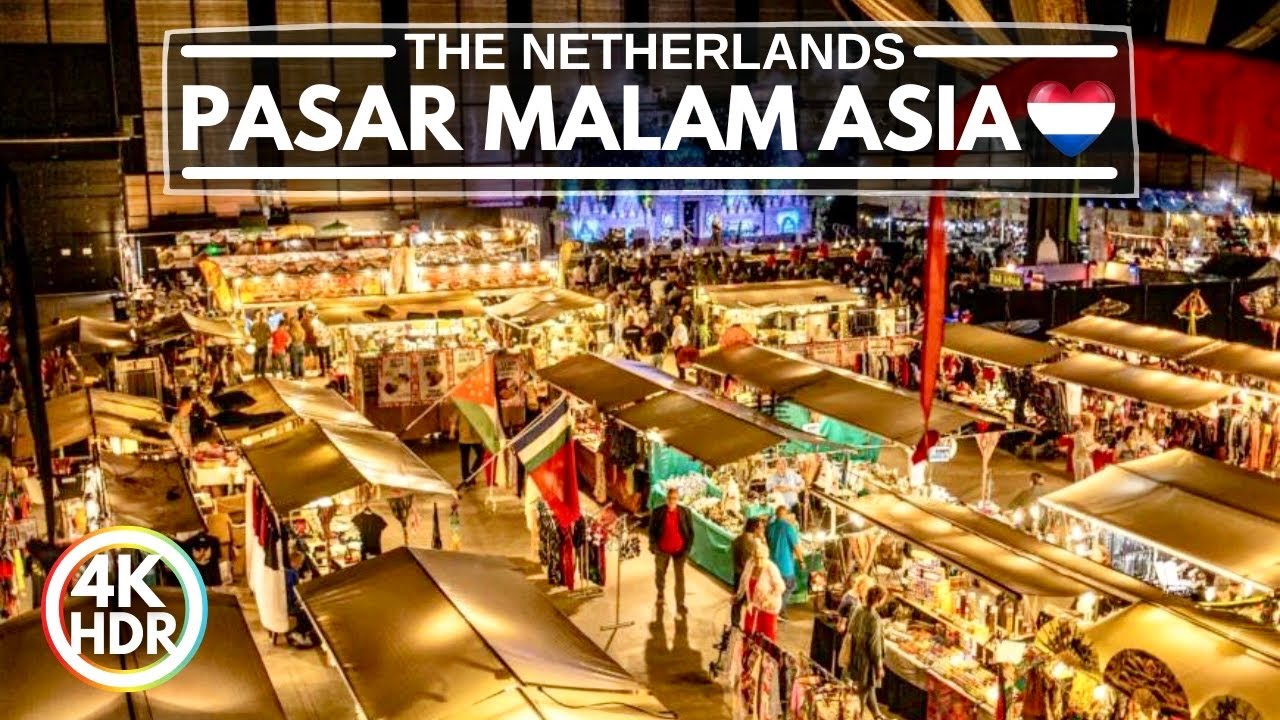 Pasar Malam Asia 2024, Asian Night Market in The Netherlands - Enschede 4K HDR