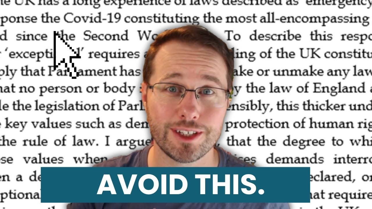 How to Structure a Law Essay: A Lecturer Explains