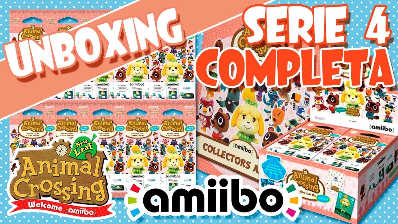 UNBOXING SERIE 4 COMPLETA! AMIIBO ANIMAL CROSSING | 42 SOBRES 126 CARTAS