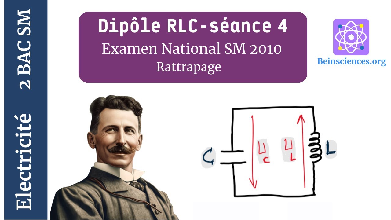 2Bac SM BIOF|  Électricité -Dipôle RLC- Séance 4 :  Examen National Physique Sciences Maths 2010 Rat