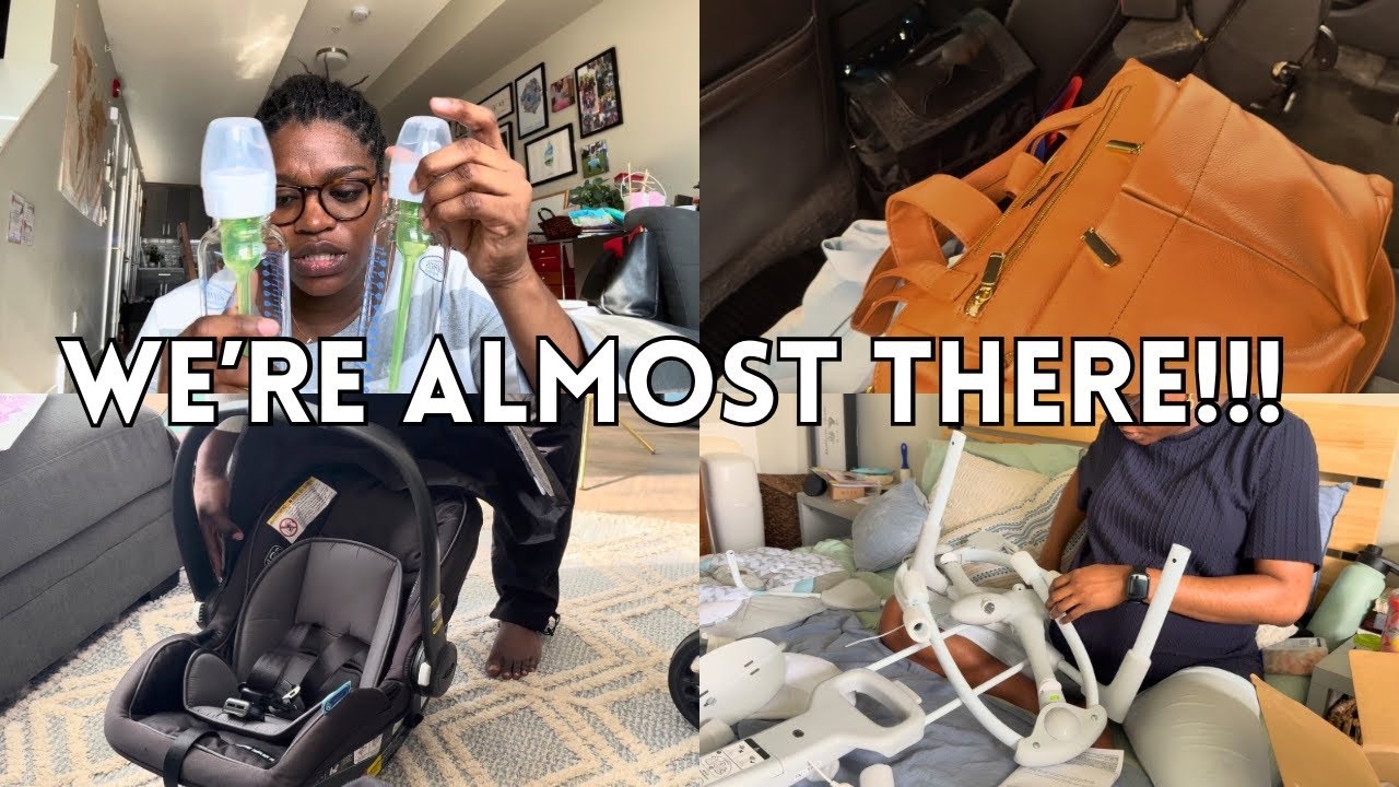 NEST WITH ME -Pt 2 | Infant Swing Set Up| Car seat arrangements | Amazon and Temu Haul