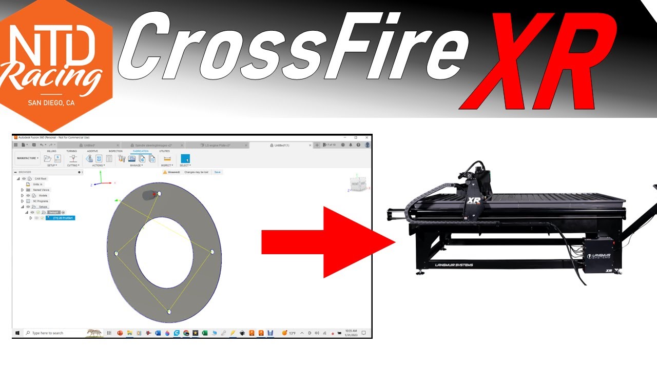 Fusion 360 to the CrossFire XR - How to make 2D parts
