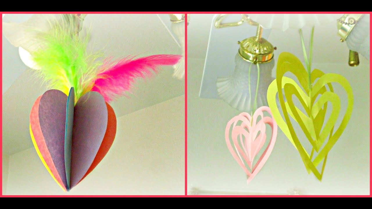 *Valentine's Day Crafts*: 3D Heart Ornaments!