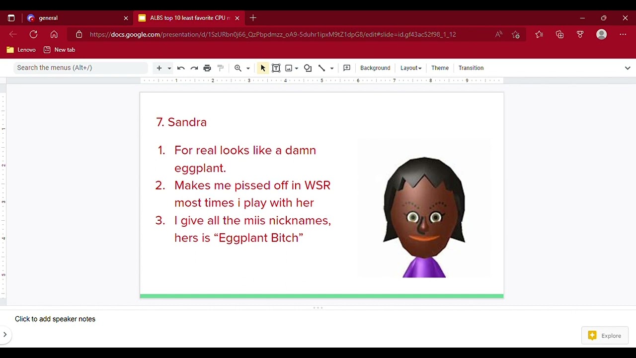 ALBS top 10 least favorite Wii Sports CPU miis