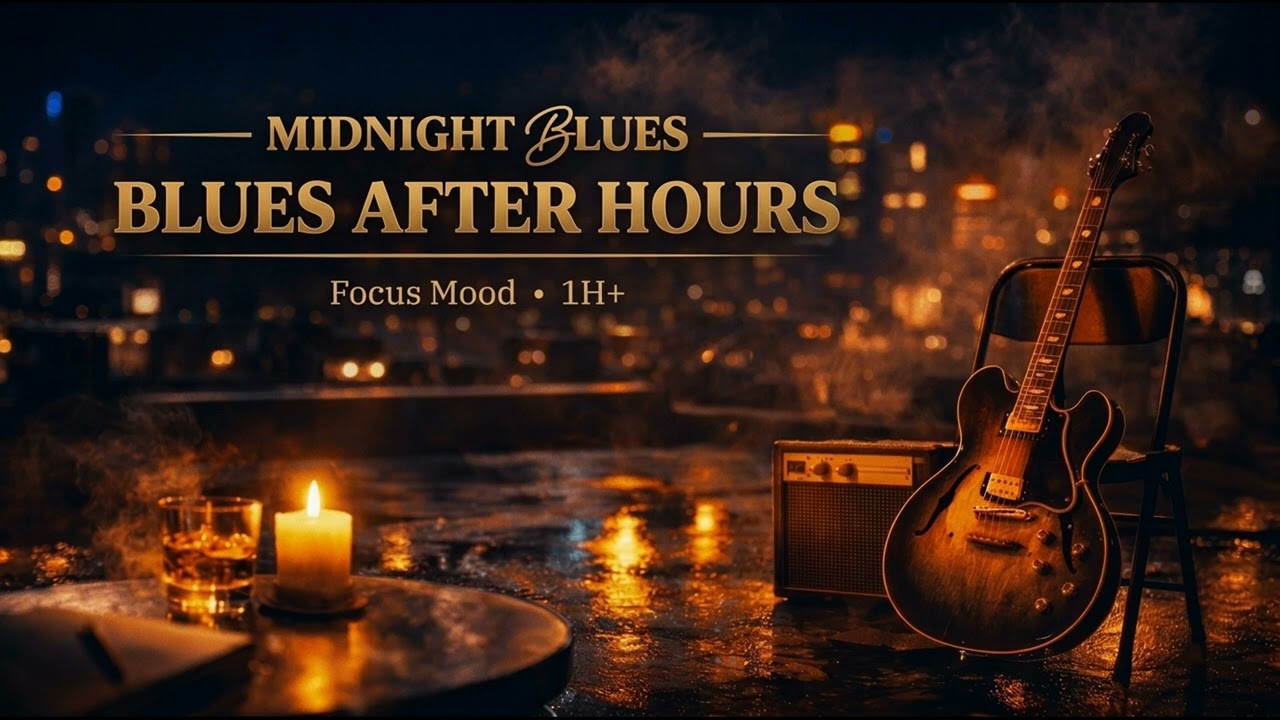 Midnight Blues After Hours | Instrumental Blues for Focus