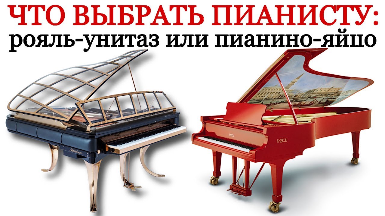 Что выбрать пианисту: рояль-унитаз или пианино-яйцо?