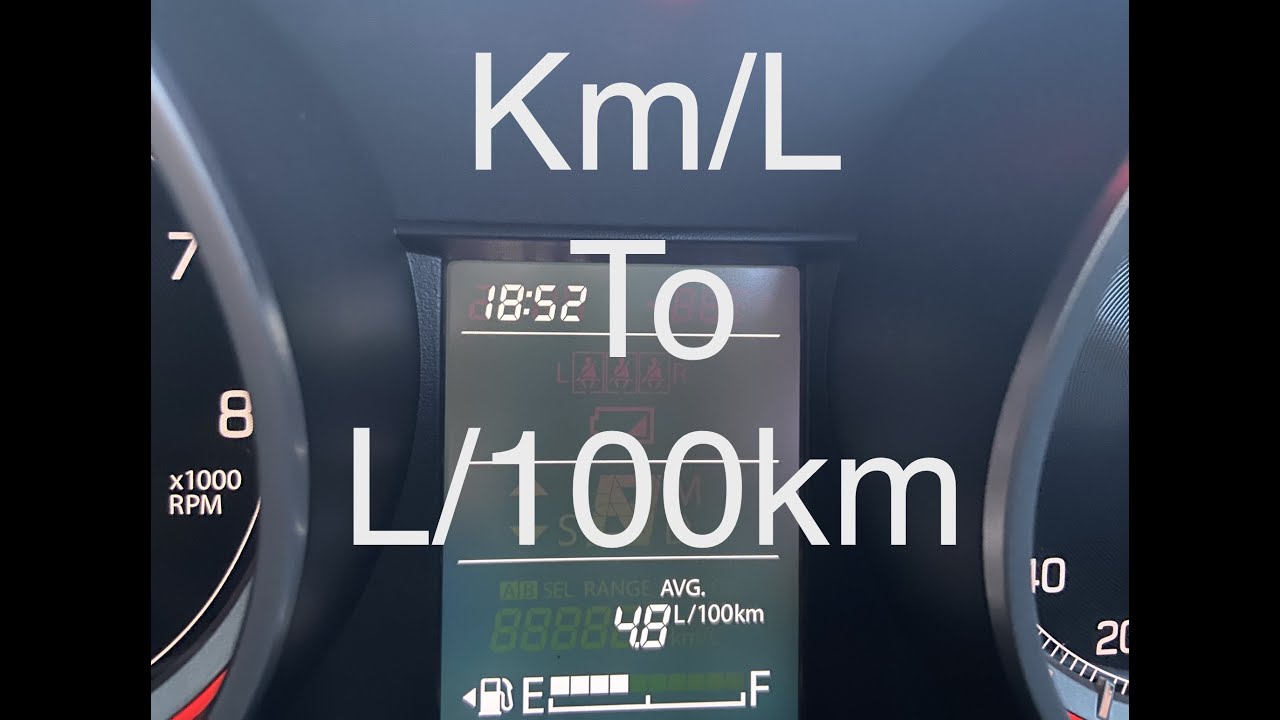 Change Average Fuel Consumption Unit from Km\L to L/100km in Suzuki Swift, Baleno, Ertiga.