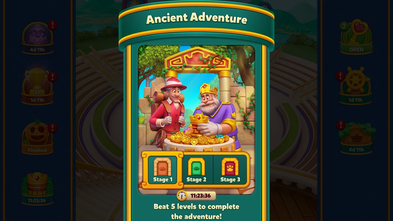 Royal Match - King Robert - Ancient Adventure Stage 1 (Level 1902 to Level 1906)