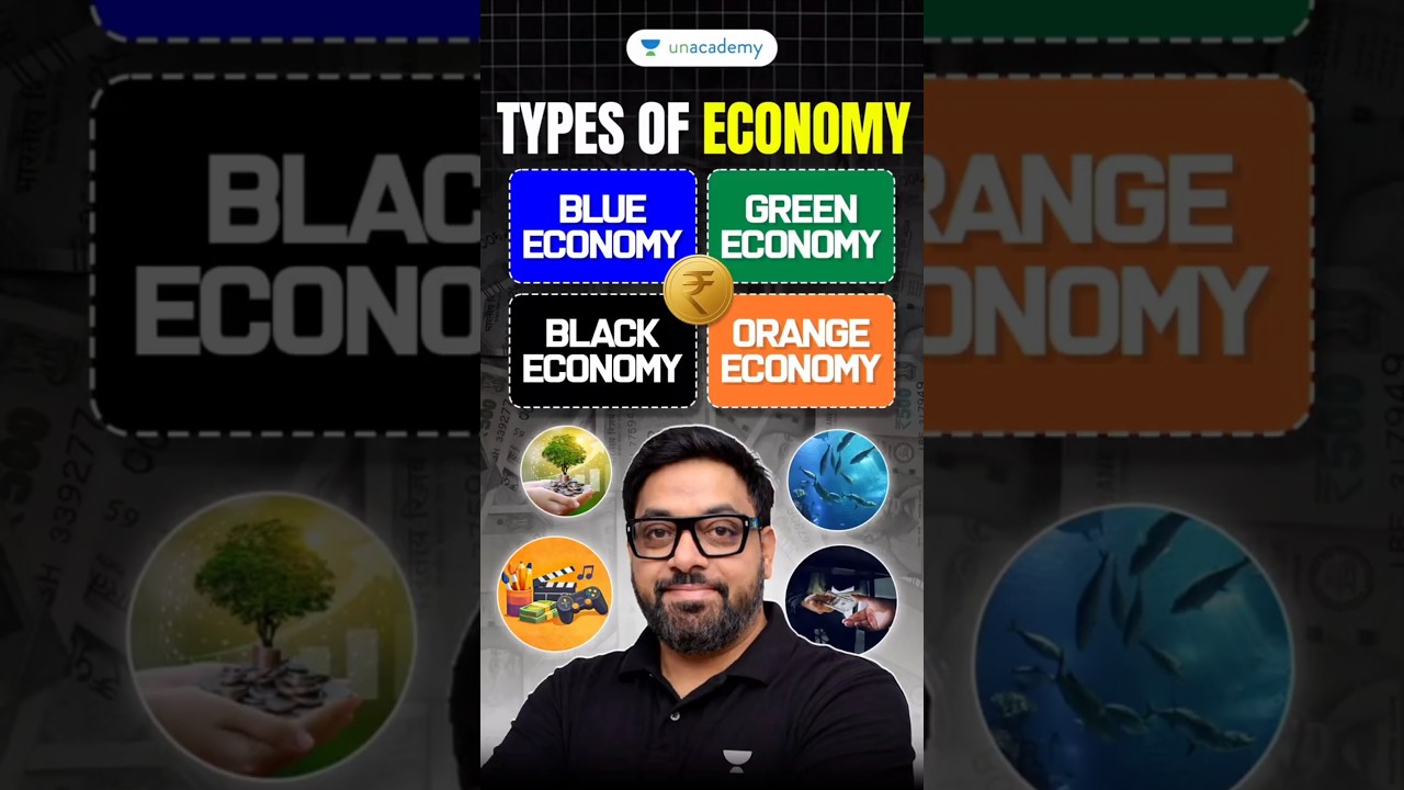 Types of Economy Explained 🎨 | Blue, Green, Black, Orange Economy (UPSC)