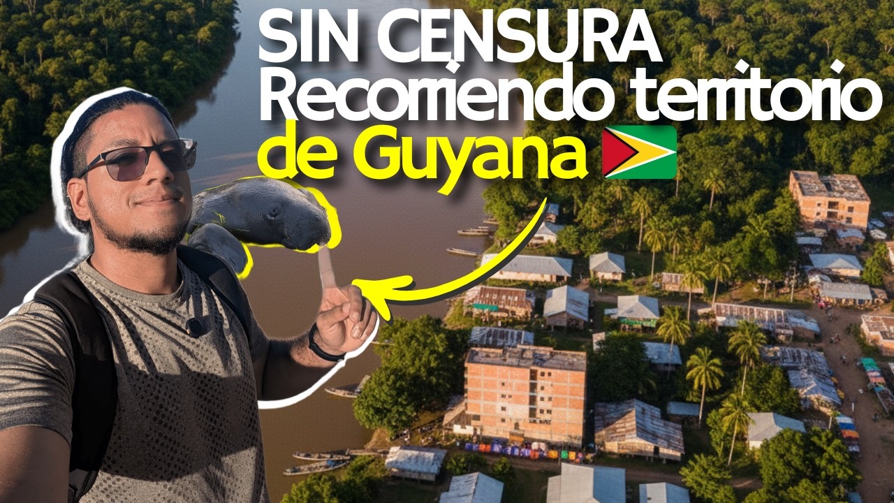 Lo que NO te Enseñan de GUYANA! Esequibo, Demerara y Berbice. | La mejor playa, Manatíes y Comida