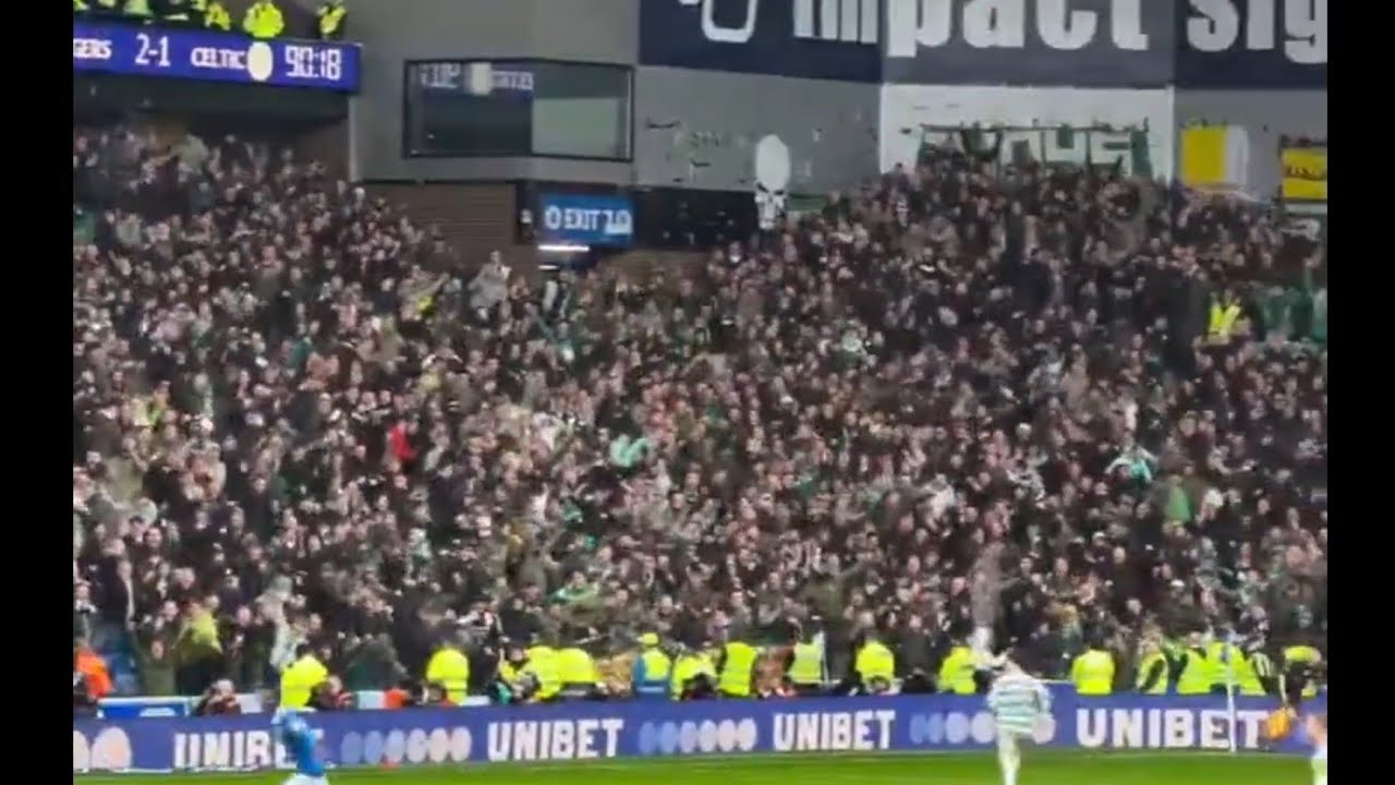 INCREDIBLE Celtic Fans Limbs For Hatate Equaliser | Rangers 2-2 Celtic 