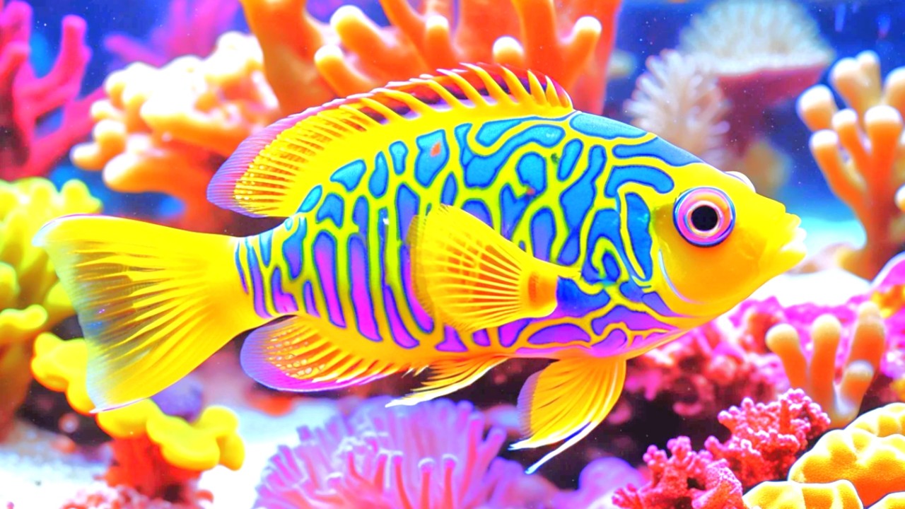 The Best 4K Aquarium - Dive Into The Mesmerizing Underwater Realm, Sea Jellyfish, Coral Reefs