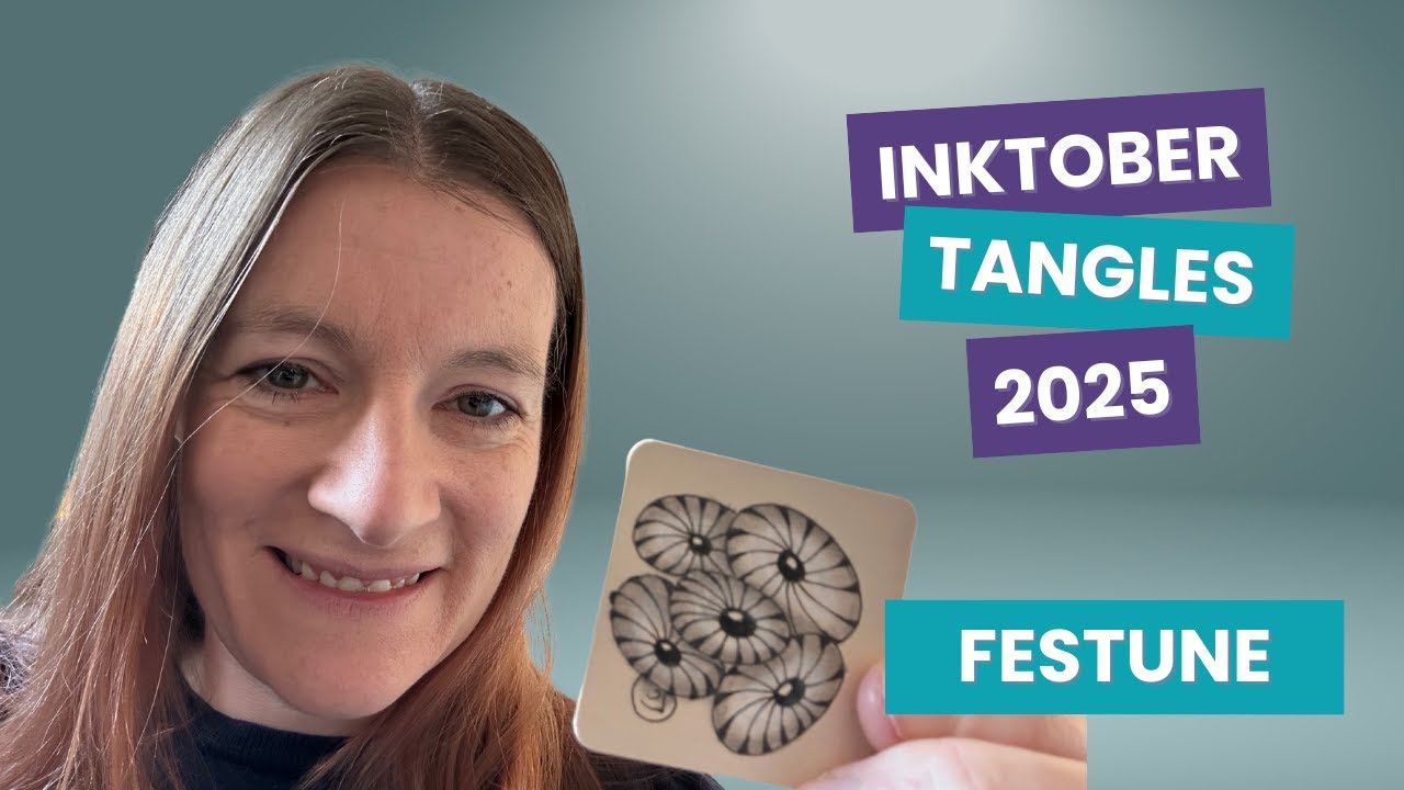 Inktober Tangles: День 1 | Как рисовать Festune