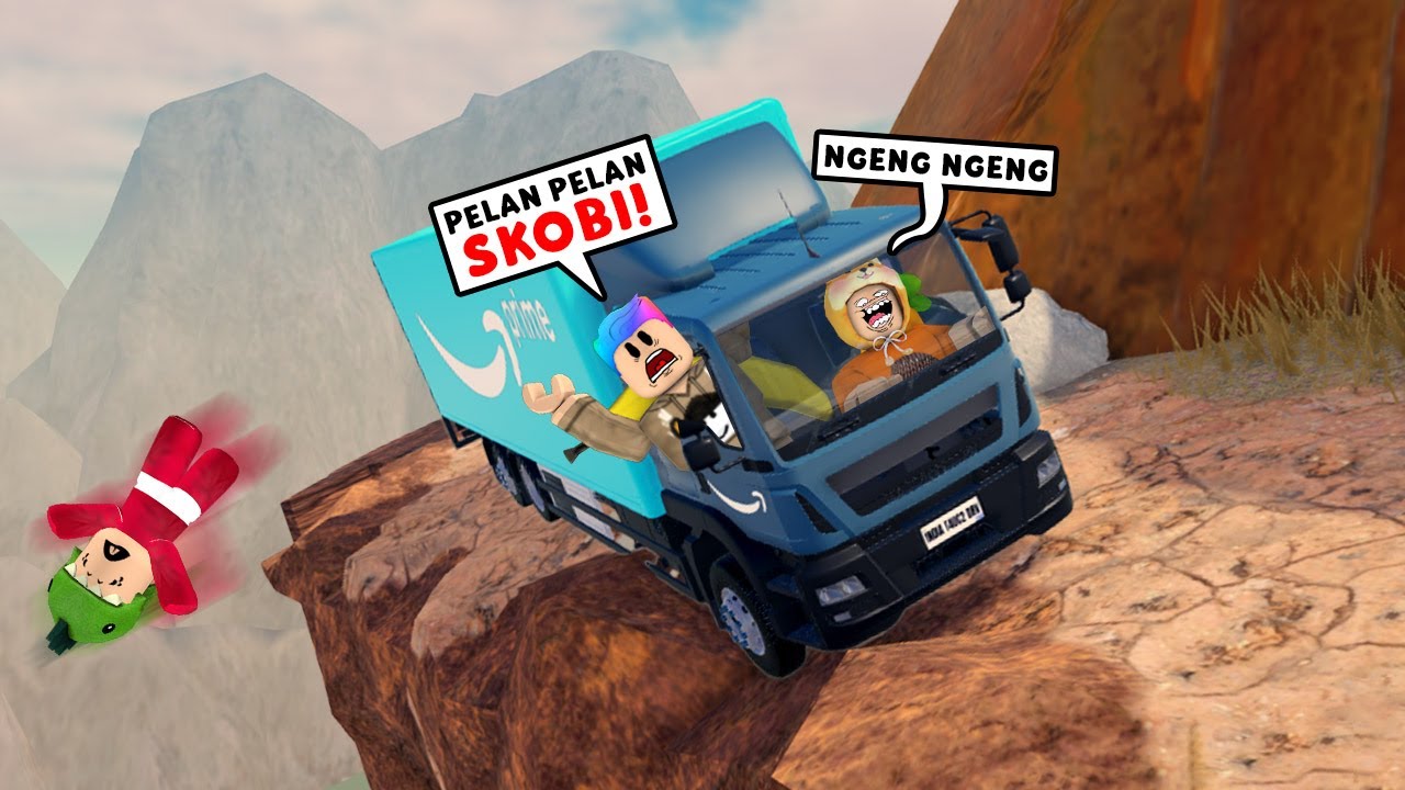 MELOBI DAN SKOBI BAR BAR MENGEMUDI TRUCK OLENG LEWATI JALAN TIKUNGAN EXTRIME DI GUNUNG INDIA!