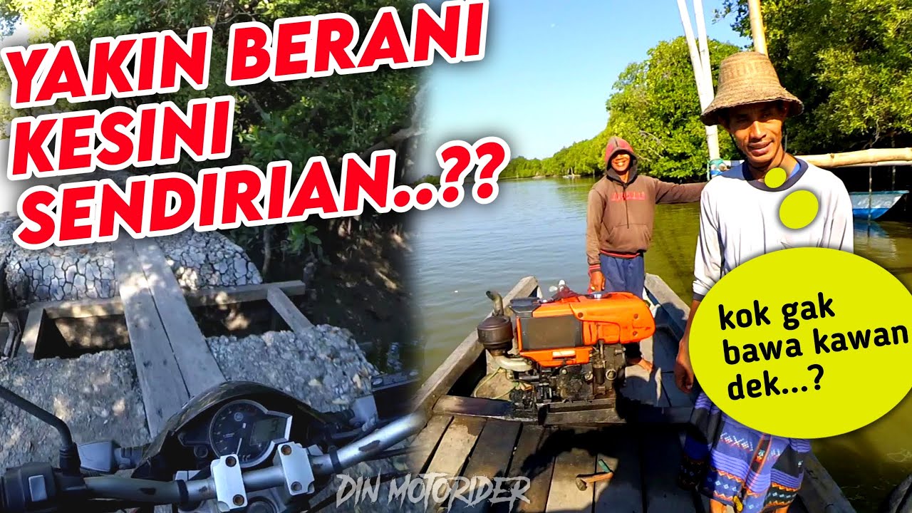 Jalur tambak exotic mengare || uji nyali || part 1 - motovlogger gresik