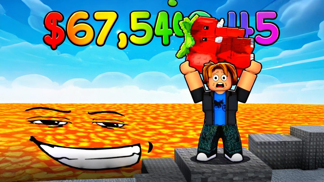 [🔴] [UPD] [ADMIN ABUSE] Survive Lava for Brainrots! 1 #shorts