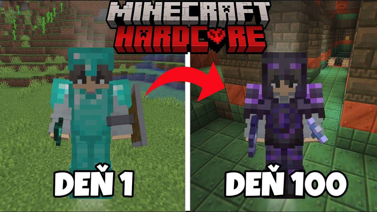 PREŽIL Som 100 DNÍ a  Získal Najviac OP Veci v Minecraft Hardcore