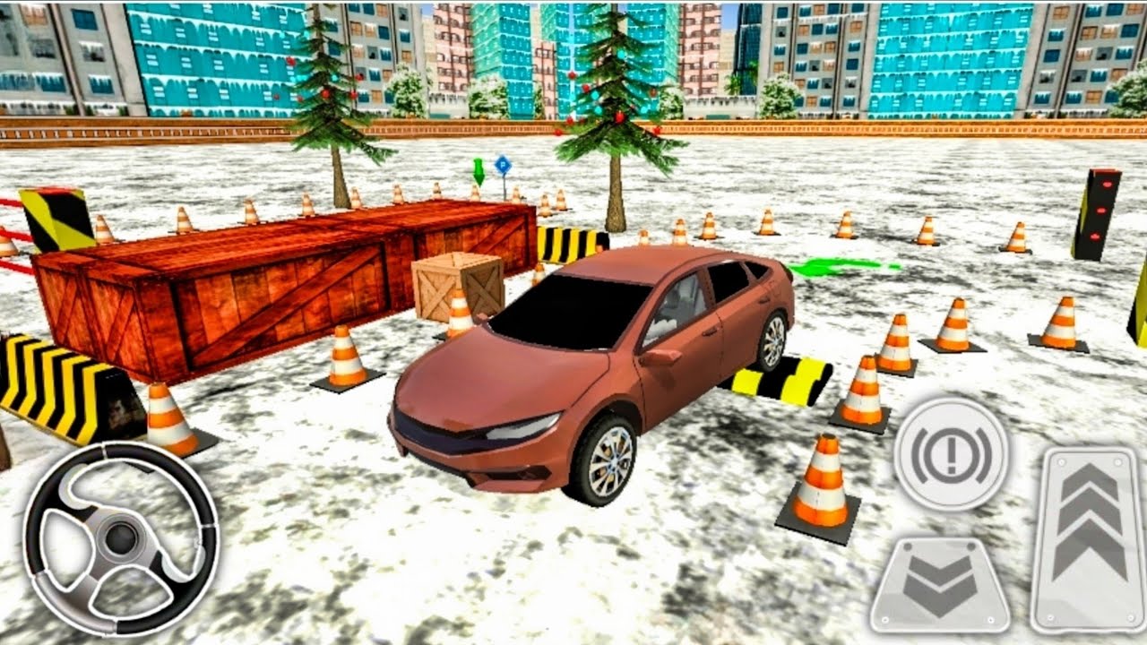 Hard Cone Car Parking Test #3  | Modern Car Parking Game Level 11