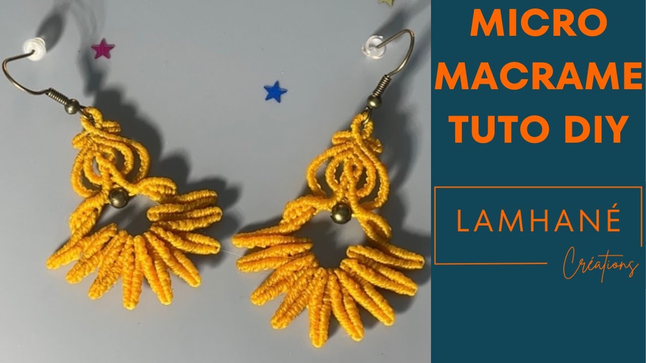 Tuto Micro-Macramé DIY : Boucles d'Oreilles 