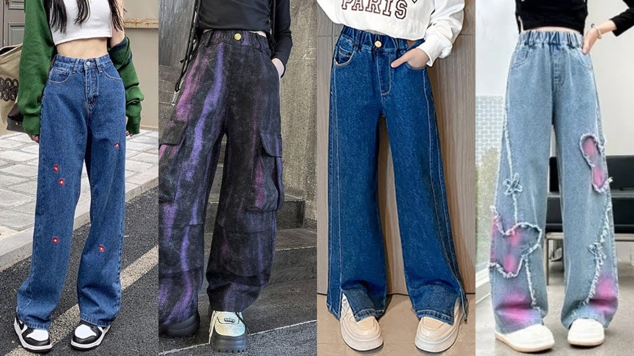 Baggy Jeans for Girls 💙💙 25+ Baggy Aesthetic  jeans Ideas 👖#jeans #outfitideas #style #fashion