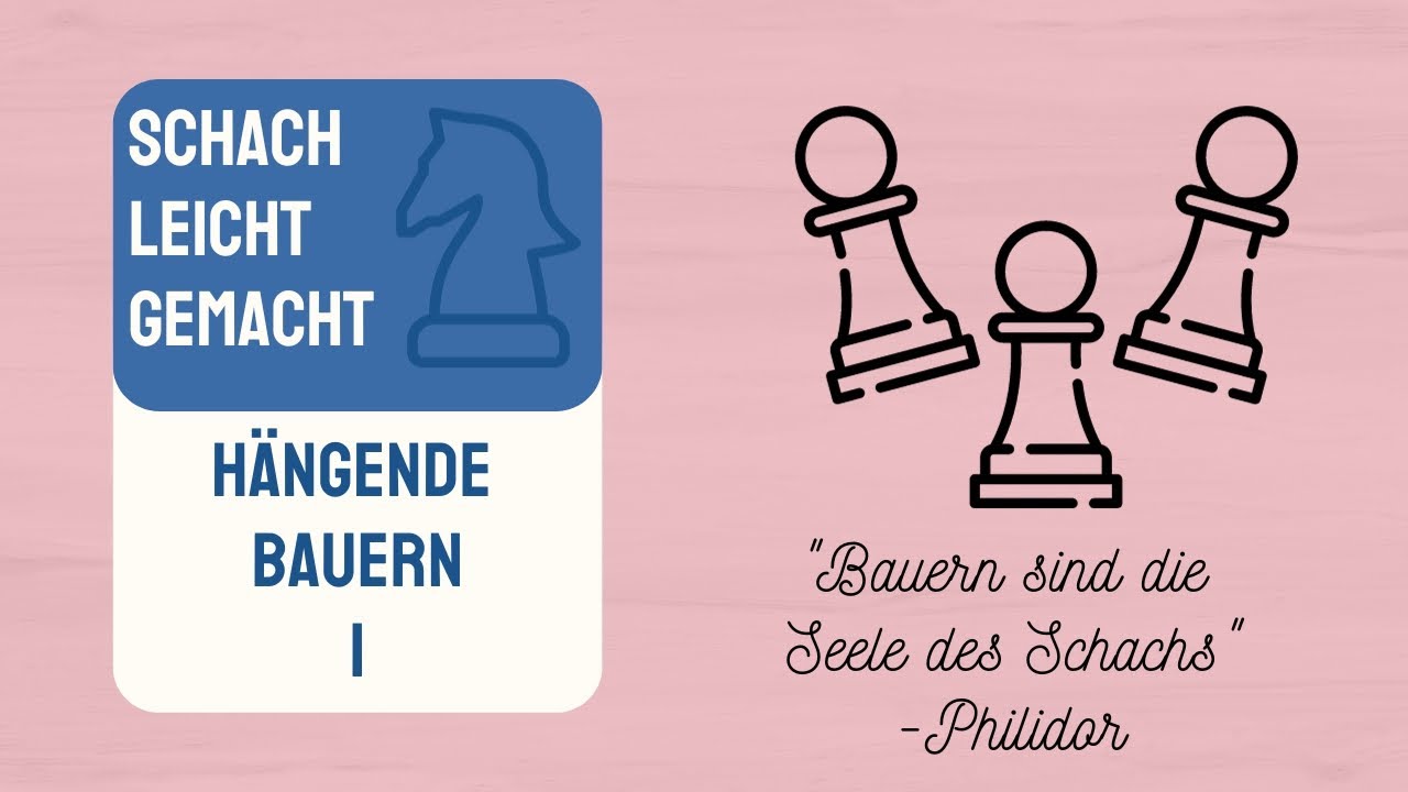 Hängende Bauern 1 - Spiel mit hängenden Bauern | Bauernstrukturen