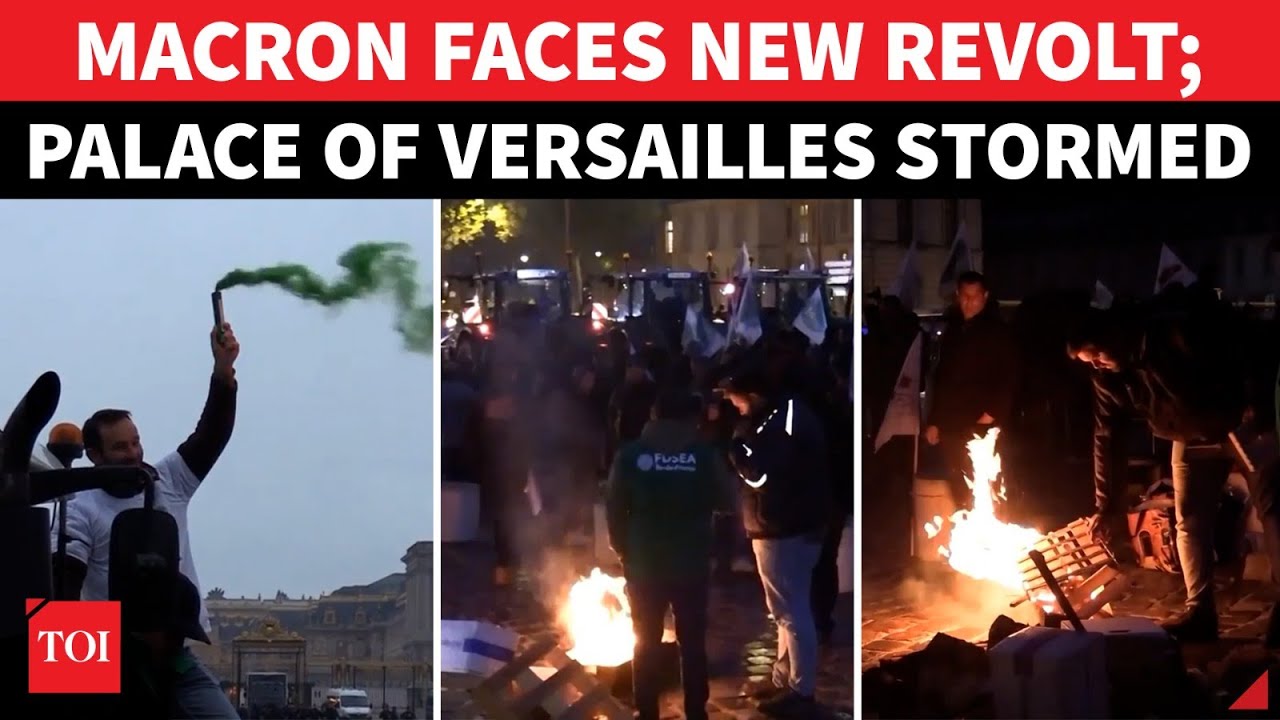 France Erupts In Rage Against Macron; French Palace Stormed By Angry Protesters, Chaos On Streets
