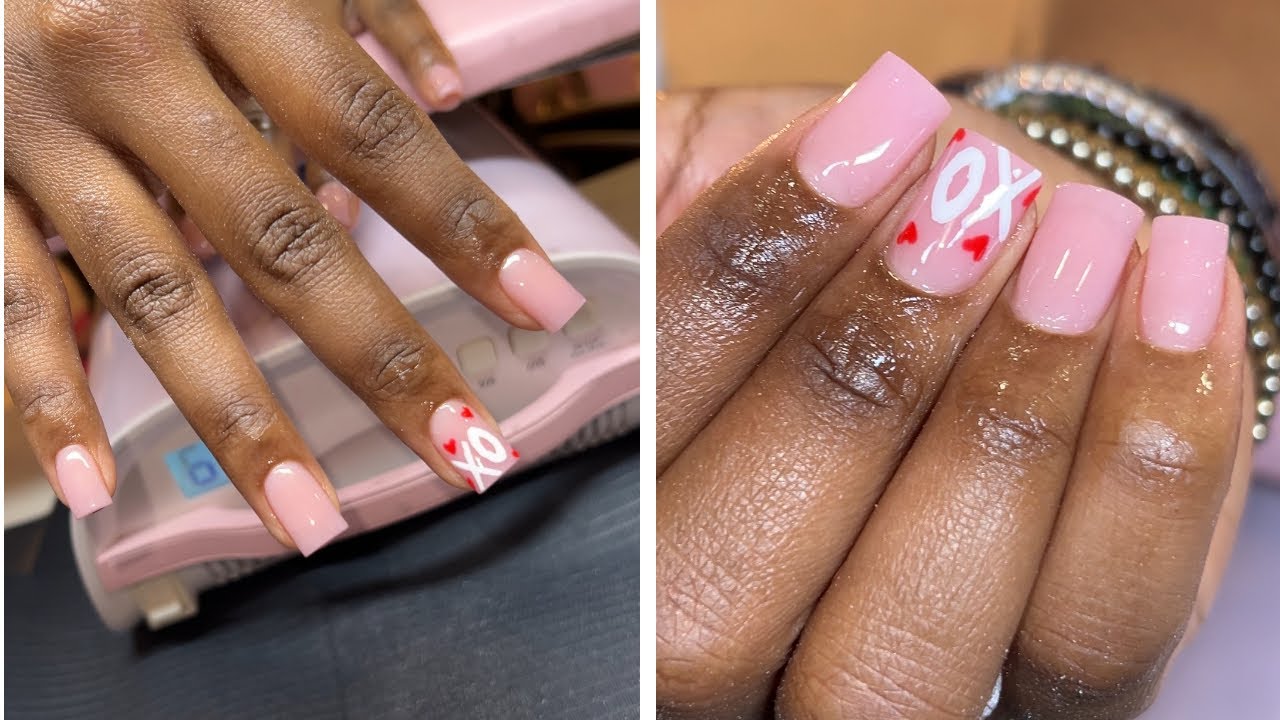 How To Do An Acrylic Overlay On Short Natural Nails | Beginner Friendly Tutorial