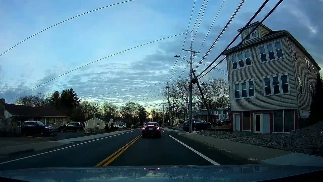 Evening drive through Lincoln and North Providence, Rhode Island
