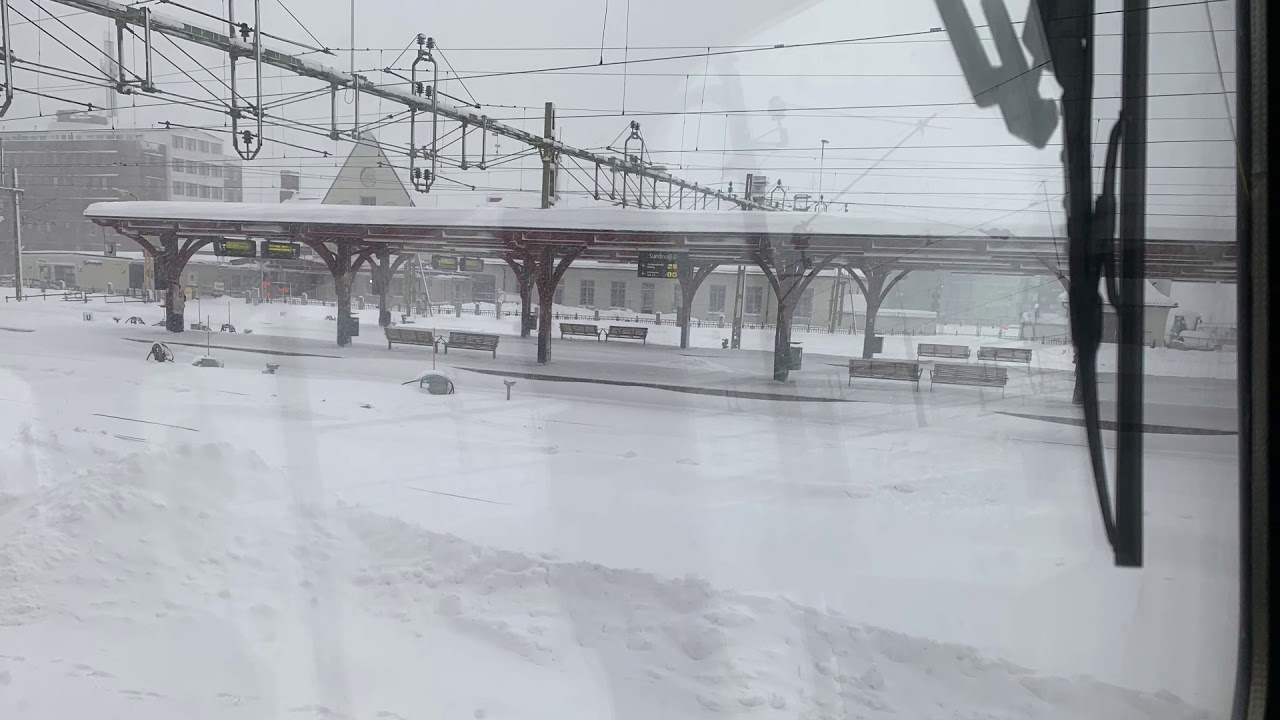 Snöröj Ådalsbanan 21/1 2021