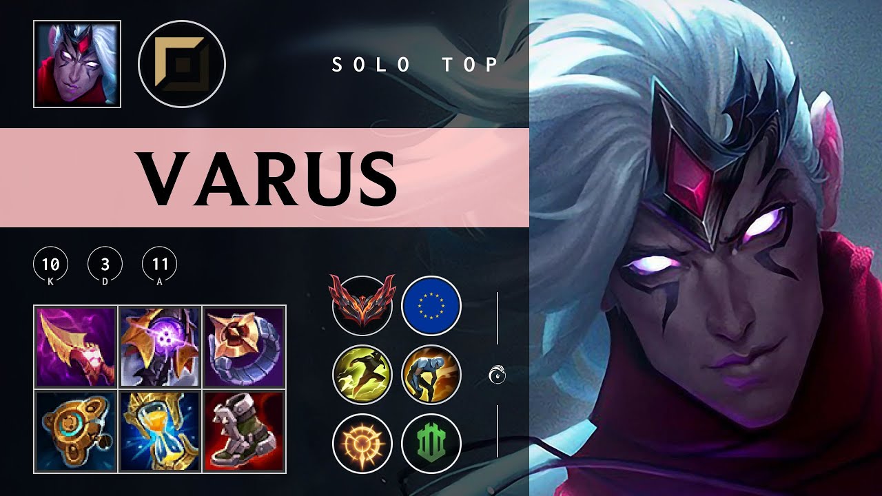 Varus Top vs Darius - EUW Grandmaster Patch 25.22