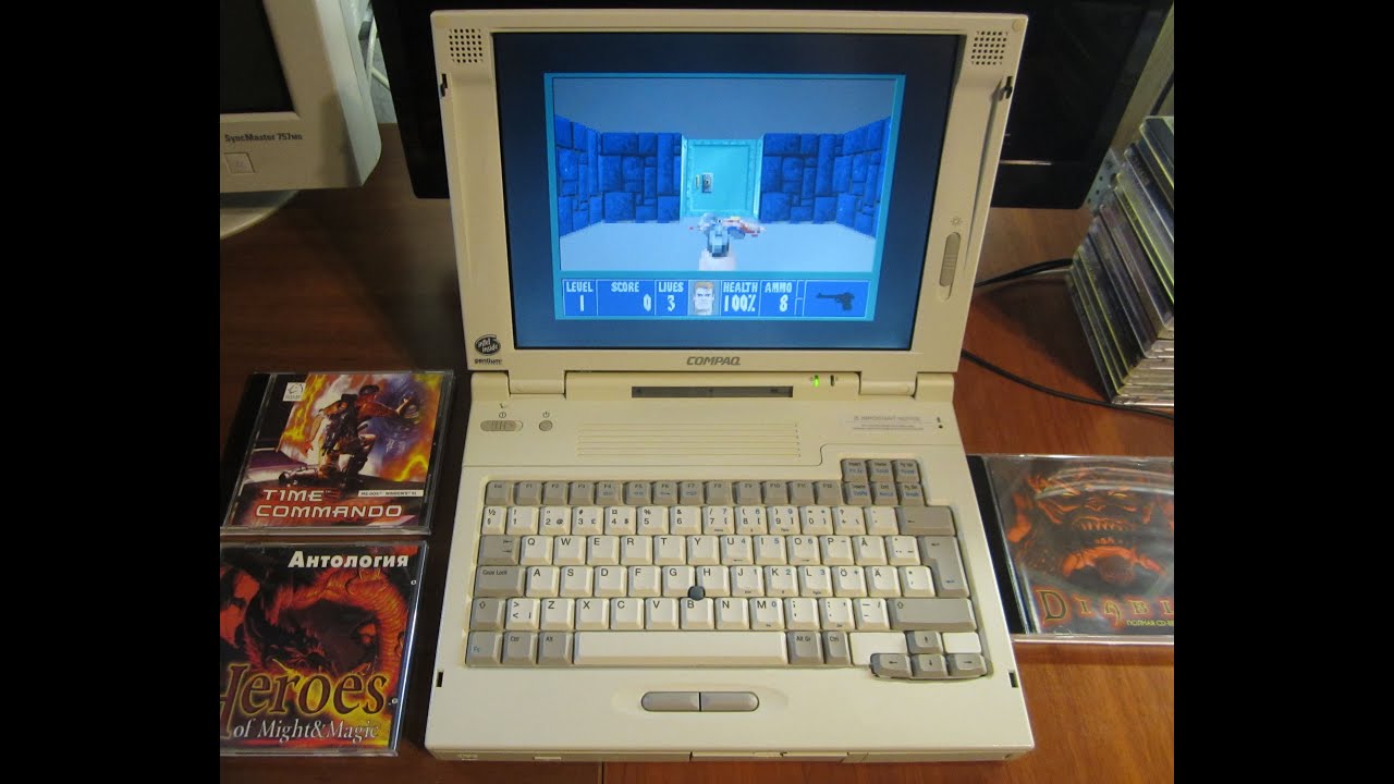 Compaq LTE 5300 P1-133 MHz Ноутбук для DOS\Win игр