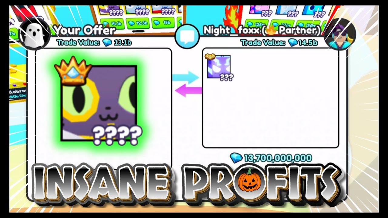 Pet Simulator 99 Trading Montage - Day 2 of trading until I am on RAP Leaderboard 😱 NightFoxx 😱