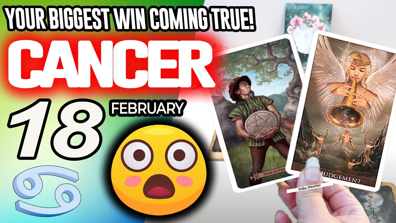 Cancer ♋😳YOUR BIGGEST WIN COMING TRUE!🙌💸 horoscope for today FEBRUARY 18 2026 ♋ #cancer tarot