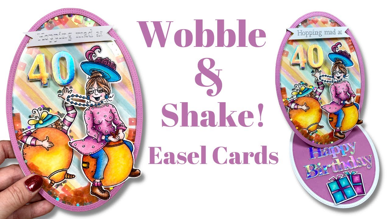 🤪 Make A Wobbling, Shaking Easel Card!  HOW TO!