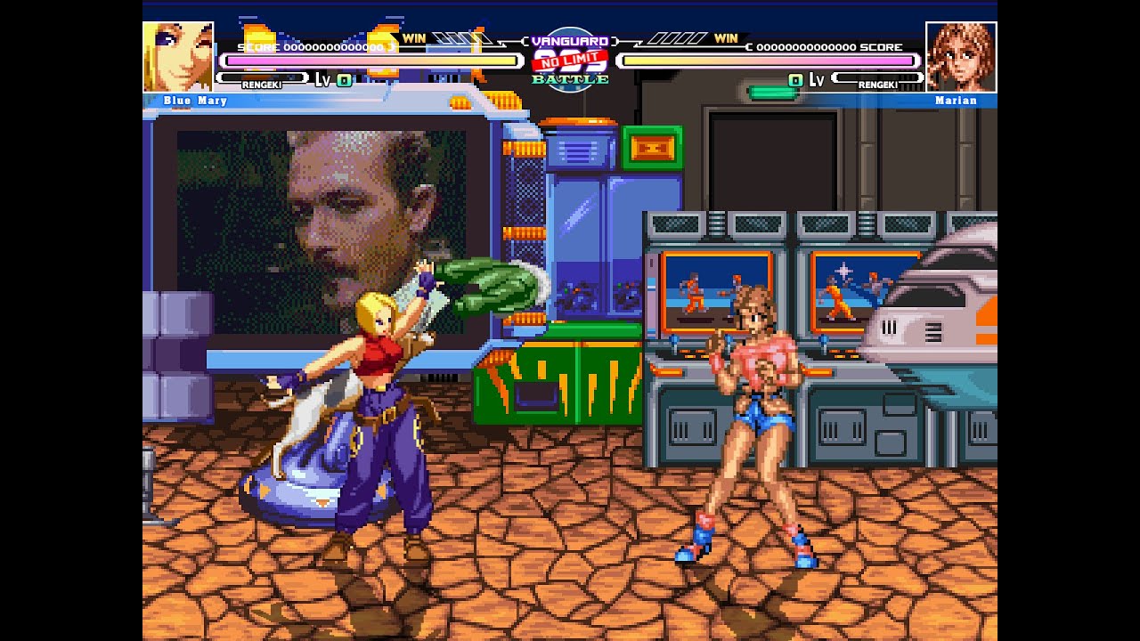 mugen - Blue Mary vs Marin(Double Dragon)