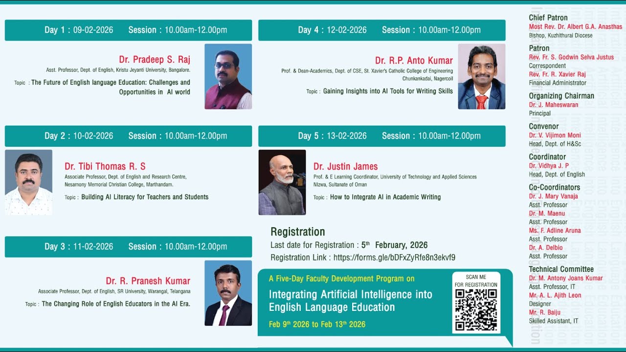 FDP on Integrating Artificial Intelligence into English Language Education - Day-5