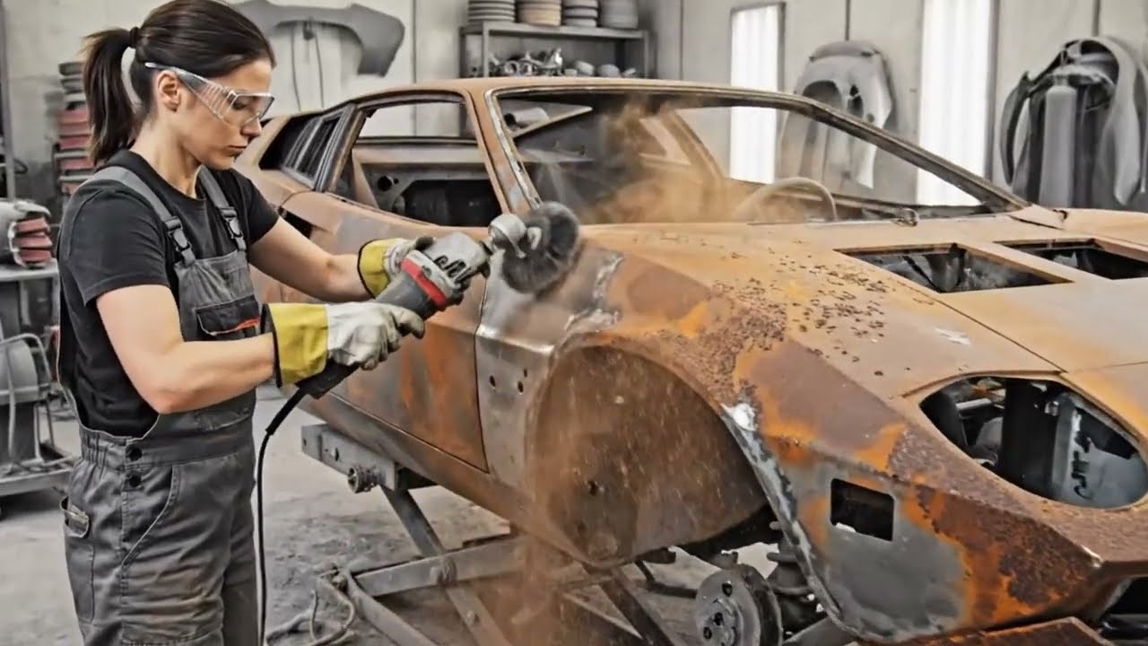 Restoring a 1972 Lamborghini Jarama purchased from a junkyard for $1,000.