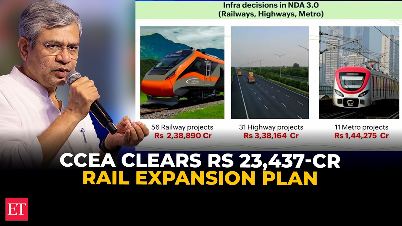 Govt approves ₹23,437 crore railway expansion across 6 states: Ashwini Vaishnaw