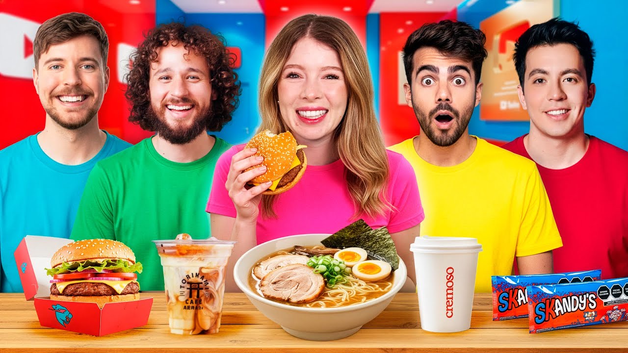 24 HORAS COMIENDO SOLO COMIDA DE YOUTUBERS