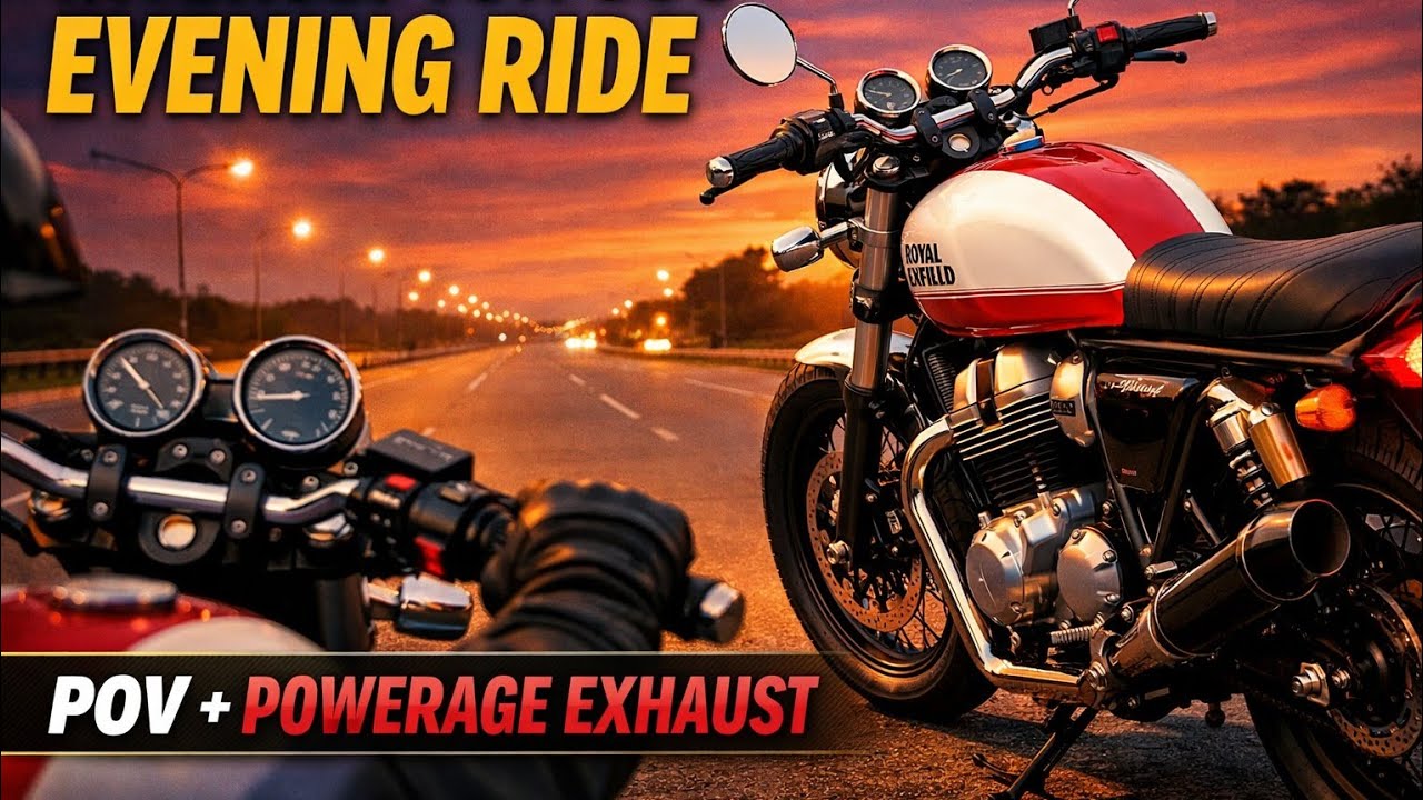 Evening Ride on Interceptor 650 | ASMR | Powerage exhausts