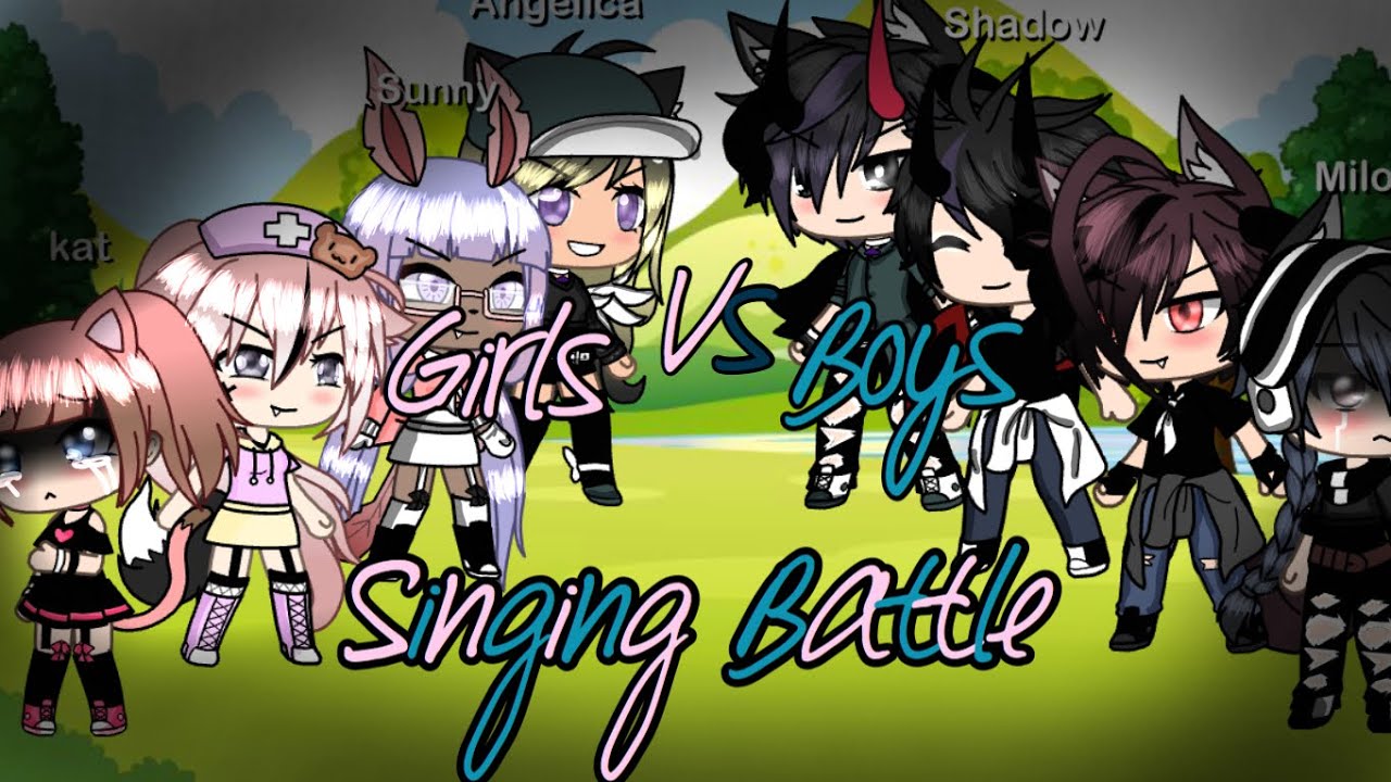 GIRLS VS BOYS|Singing battle|Gacha Life :3
